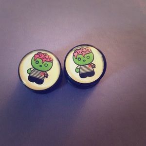 5/8" cute zombie plugs